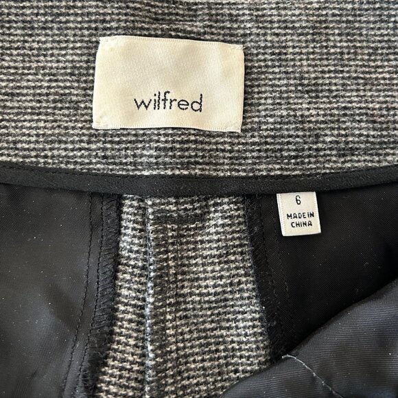 Wilfred Wool / Nylon Dark with Light Shades of Gray Pants Sz 6 - Picture 6 of 9
